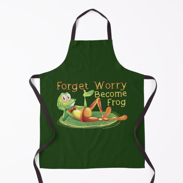 Item preview, "Forget Worry Become Frog_Funny Frog Fover_Frog Fatcher Gift" designed and sold by adarth.