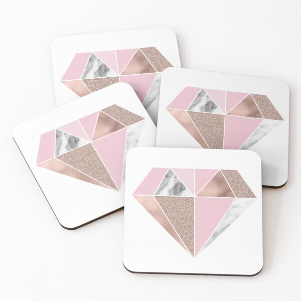 Item preview, Marble and rose gold tones - diamond designed and sold by marbleco.
