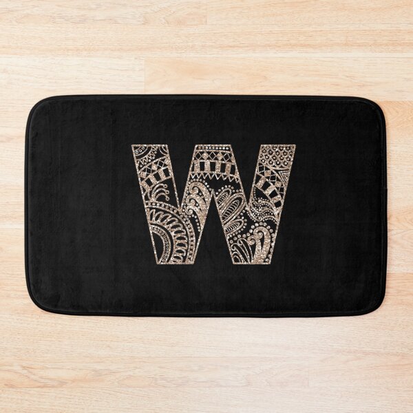 Item preview, Floral Mandala Monogram W| Mandala Monogram W designed and sold by ModernStyleBoho.