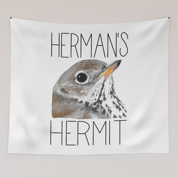 Item preview, Herman's Hermit Thrush designed and sold by LauraWolfArtist.