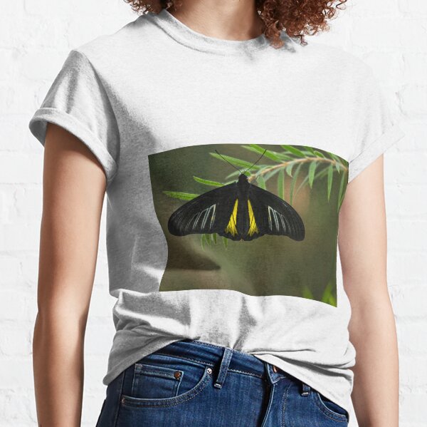 A Common Birdwing butterfly on a small branch Classic T-Shirt