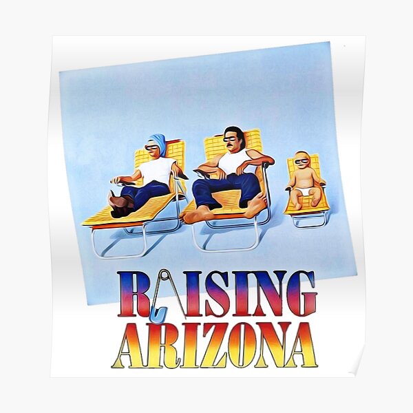 Raising Arizona - Lobby card with Randall 'Tex' Cobb & Nicolas Cage