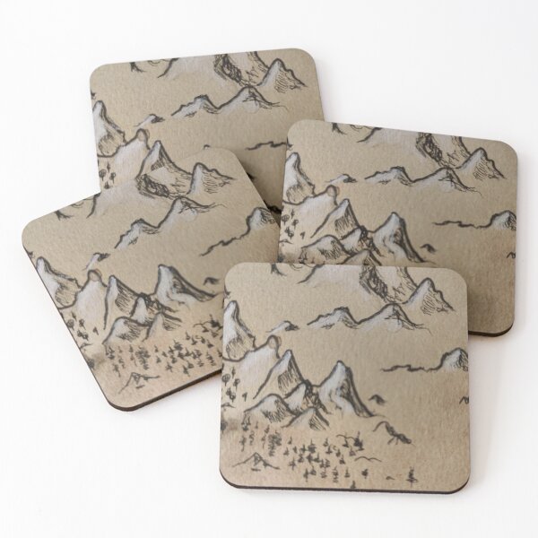 Item preview, Old Map Mountains  designed and sold by Maelyn-Couch.