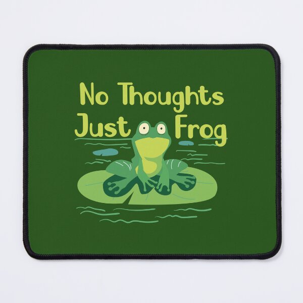 Item preview, "No Thoughts Just Frog_ Humorous Frog Saying _Frog Lover Gift" designed and sold by adarth.