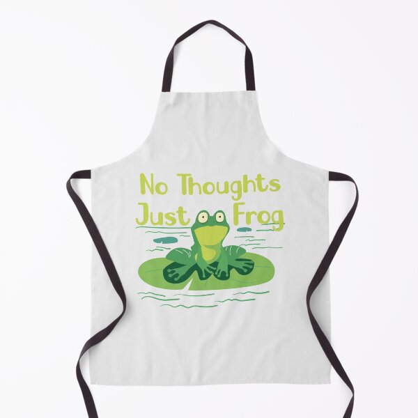 Item preview, "No Thoughts Just Frog_ Humorous Frog Saying _Frog Lover Gift" designed and sold by adarth.