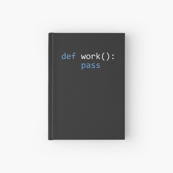 Lazy Python Programmer Hardcover Journal