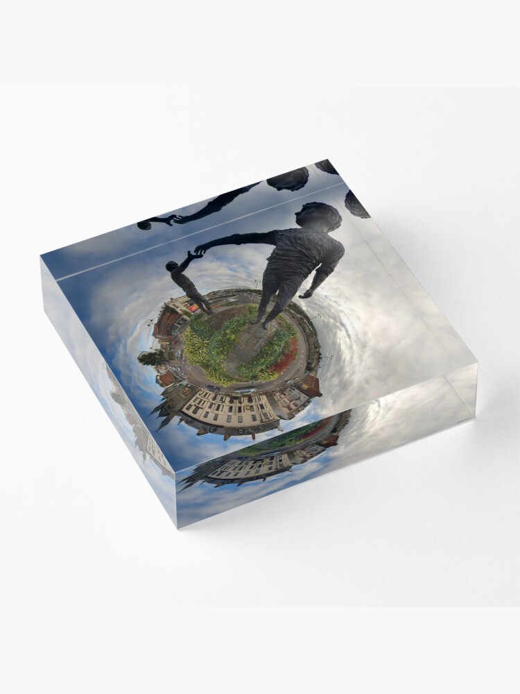 Alternate view of Hands Across the Divide, Derry Acrylic Block