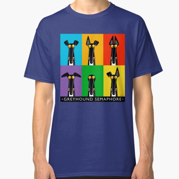 Greyhound Semaphore with title Classic T-Shirt