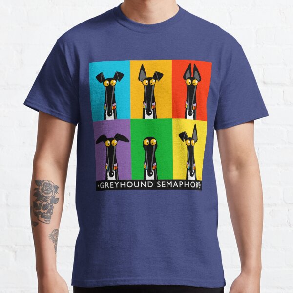 Greyhound Semaphore with title Classic T-Shirt