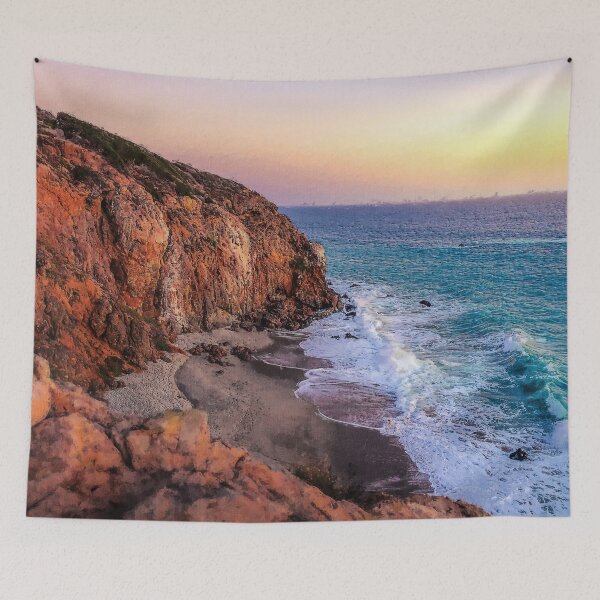 Item preview, Malibu Coast Aesthetic, Aerial Malibu Beach Aesthetic Wallpaper, Beautiful Malibu Beach Sunset, Malibu California Aesthetic Beach designed and sold by Paintcorner.