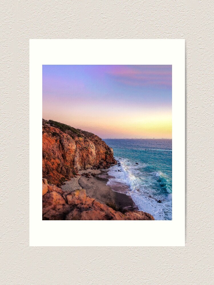 Ocean Photographic store Print Aerial View of Pacific Malibu Sea - Fine Art Paper