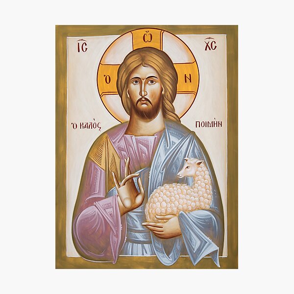 Jesus Christ the Good Shepherd Photographic Print