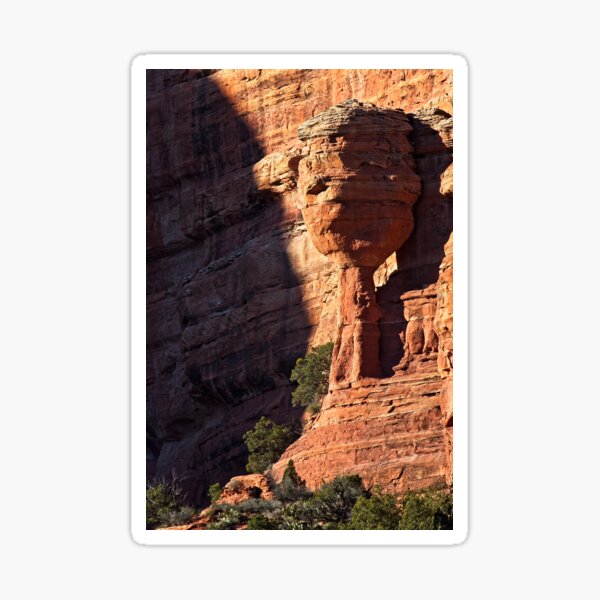 Strange rock column Sticker
