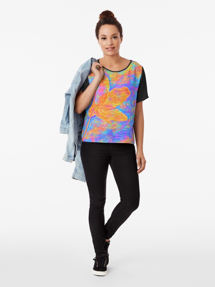 Alternate view of Flower Chiffon Top