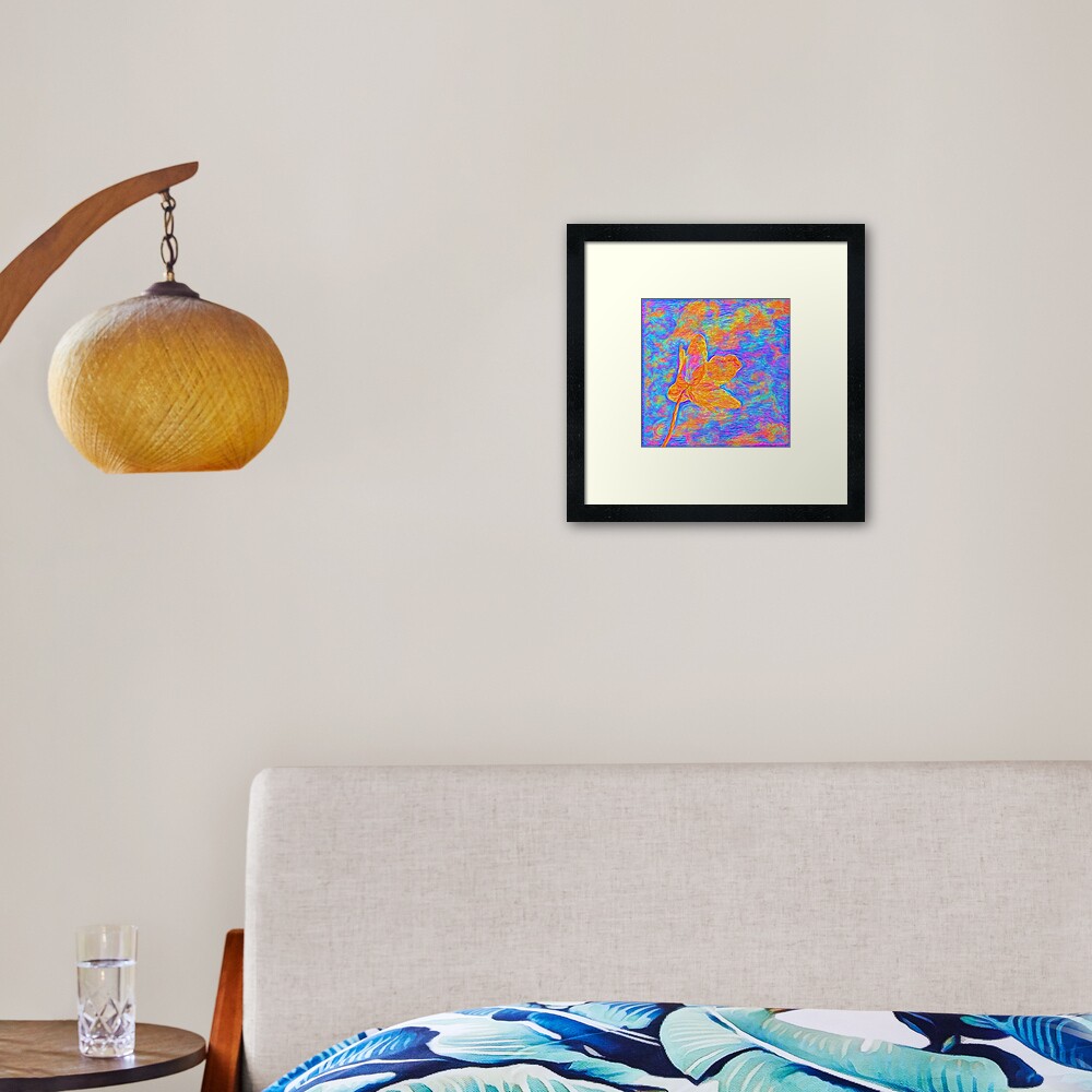 Flower Framed Art Print