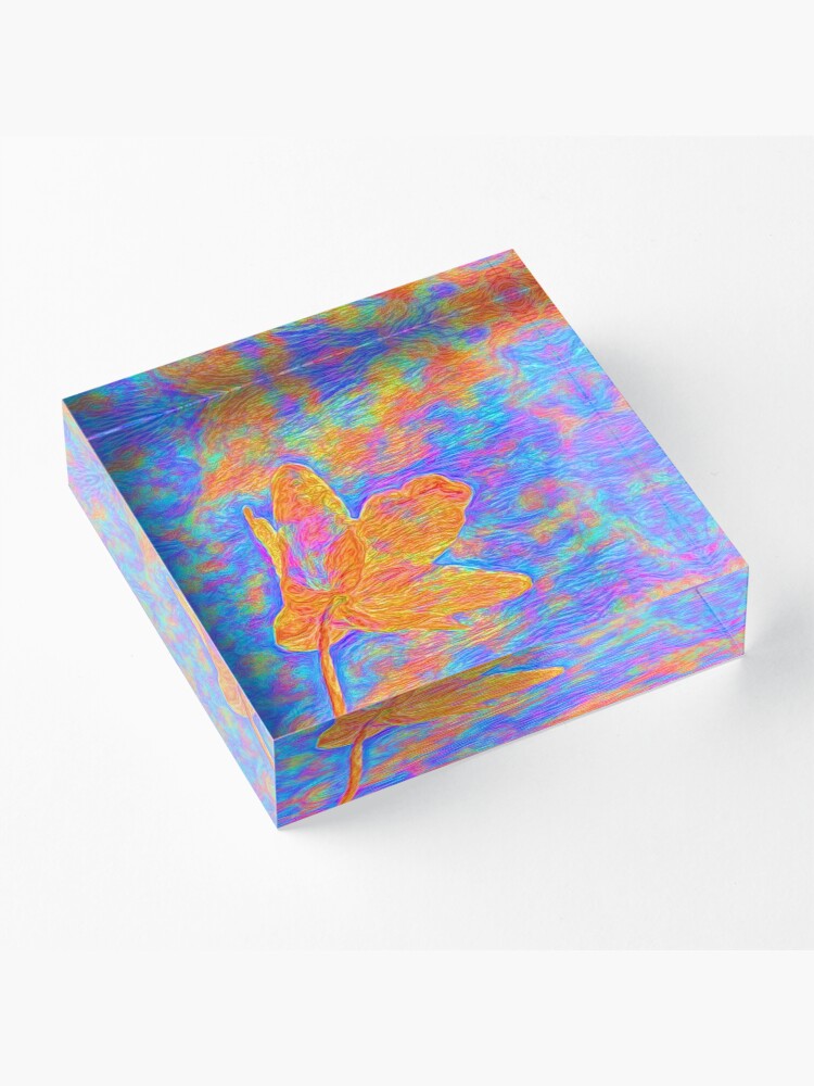 Alternate view of Flower Acrylic Block