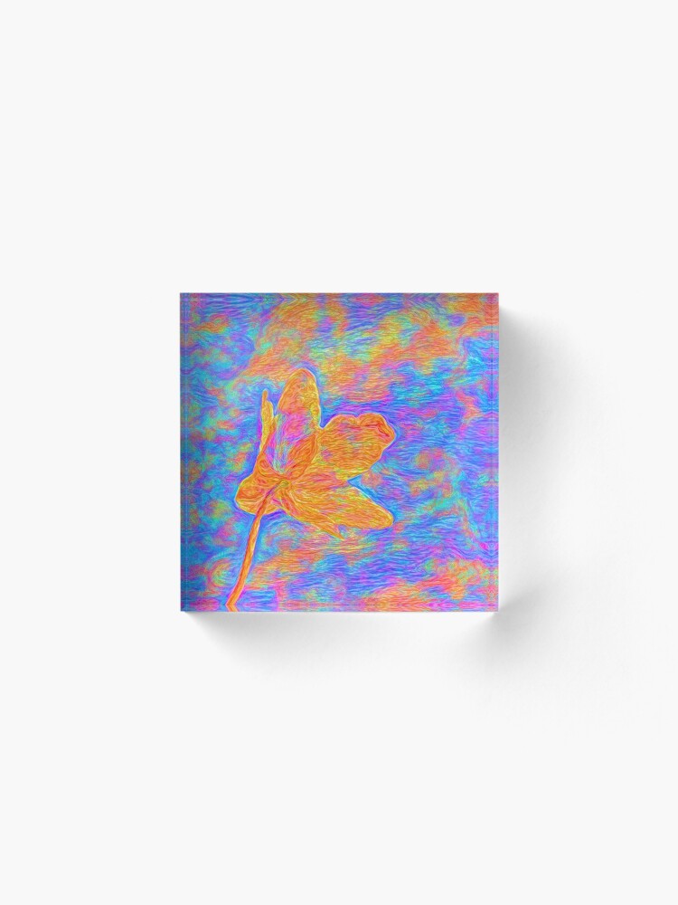 Alternate view of Flower Acrylic Block