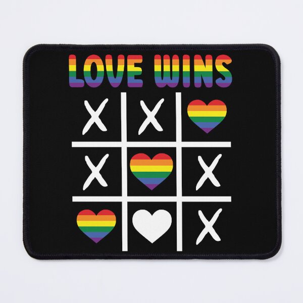 Item preview, Love Wins Pride Month Tic-Tac-Toe Game Rainbow Pride LGBTQ designed and sold by Parkerzz.