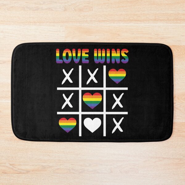 Item preview, Love Wins Pride Month Tic-Tac-Toe Game Rainbow Pride LGBTQ designed and sold by Parkerzz.