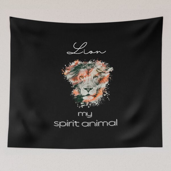 Item preview, Lion totem spirit animal T-shirt designed and sold by MagicWolfStar.