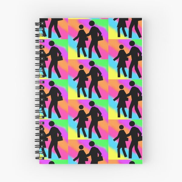 Item preview, School Crosswalk Symbol in Black on a Tie Dye Stripe Background, Large Sized Repeating Pattern designed and sold by Nicolette Olivier.