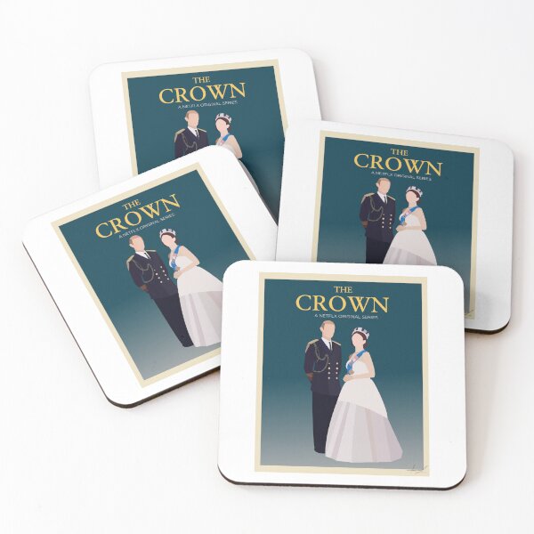 Item preview, the crown (elizabeth and philip)  designed and sold by illustratedmp.
