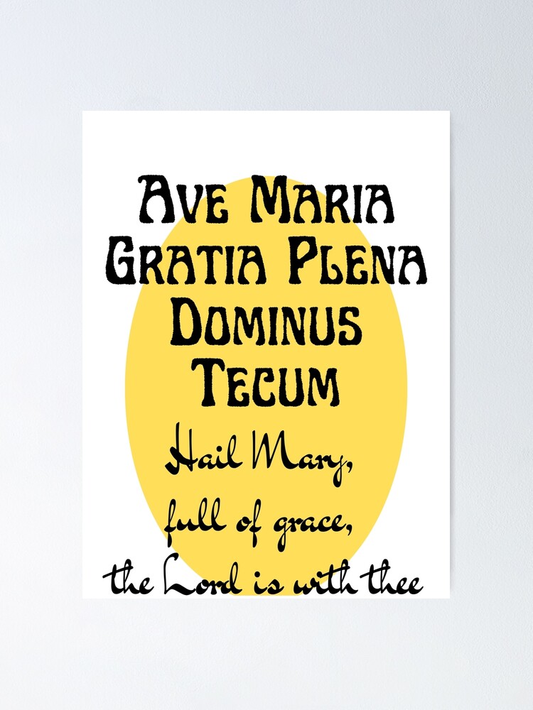 Latin Prayer Posters