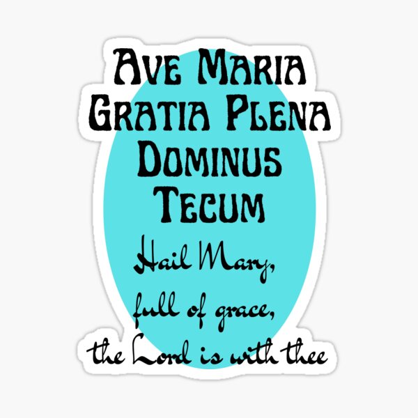 Pegatina «Gloria Patri Latin English Gloria al Padre» de IceCreamMuseum |  Redbubble