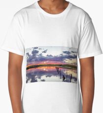 Colouful lake sunset Long T-Shirt