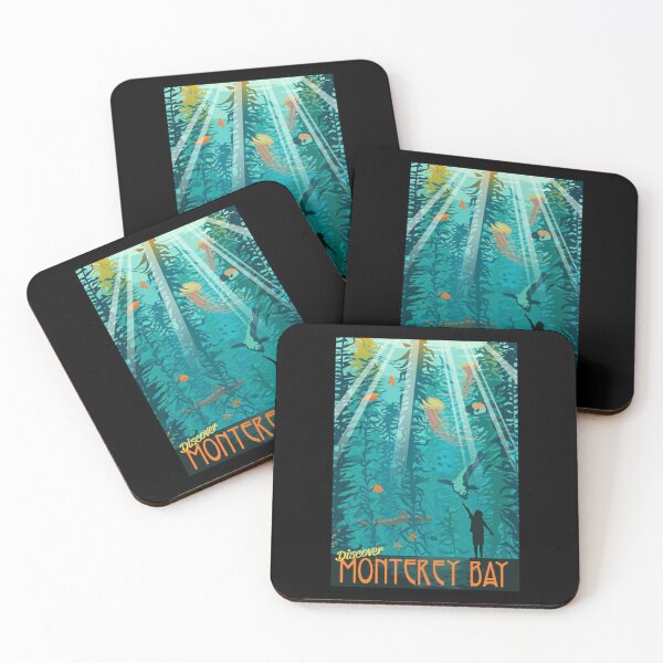 Item preview, Monterey Bay Retro Sticker designed and sold by felyn3gloria.