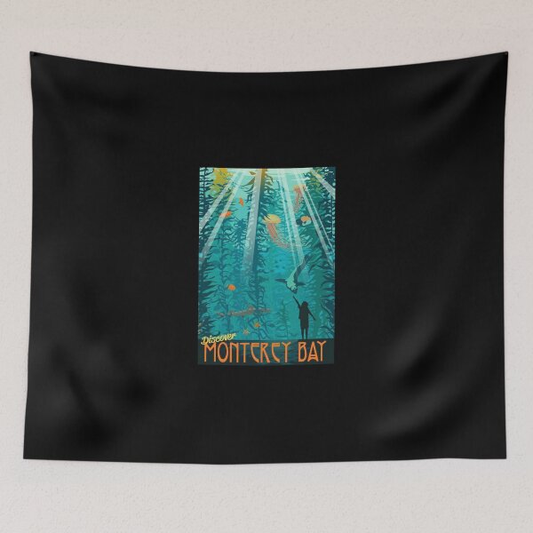 Item preview, Monterey Bay Retro Sticker designed and sold by felyn3gloria.
