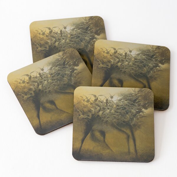 Item preview, Untitled (Deer and Doves), by Zdzisław Beksiński designed and sold by JustContemplate.
