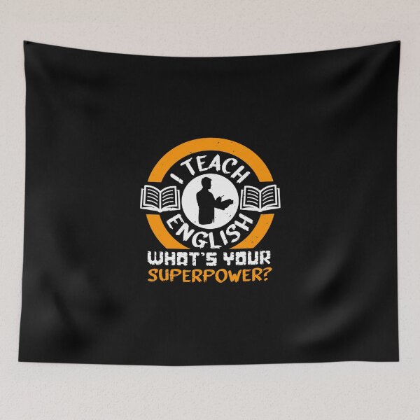 Item preview, I Teach English What's Your Superpower Gift For An English Teacher Classic T-Shirt designed and sold by lelaalicesr.