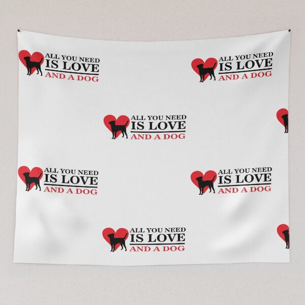 Item preview, All you need is love and a dog designed and sold by nektarinchen.