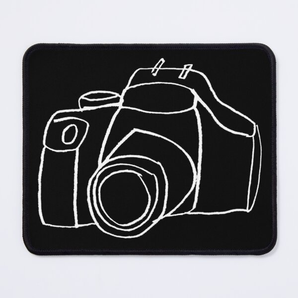 Item preview, Cámara DSLR en blanco y negro designed and sold by badlydrawnbabe.