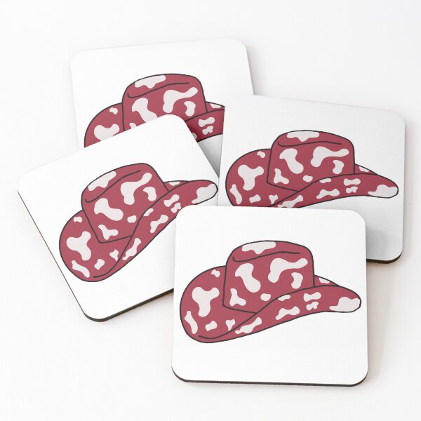 Item preview, Cowboy Cow Print Red Hat designed and sold by kinleyapair.