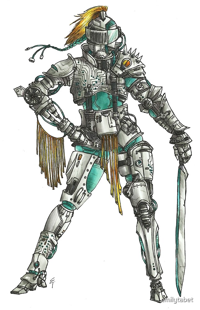 "Robot knight" by emilytabet Redbubble