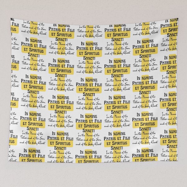 Item preview, In Nomine Patris In the Name of the Father Sign of the Cross in Latin and English designed and sold by IceCreamMuseum.