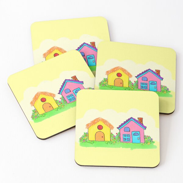 Item preview, "King Leo's Village Houses" designed and sold by gigiamal.