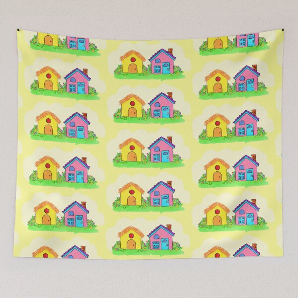 Item preview, "King Leo's Village Houses" designed and sold by gigiamal.