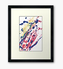 Abstract Red Blue Yellow Framed Print