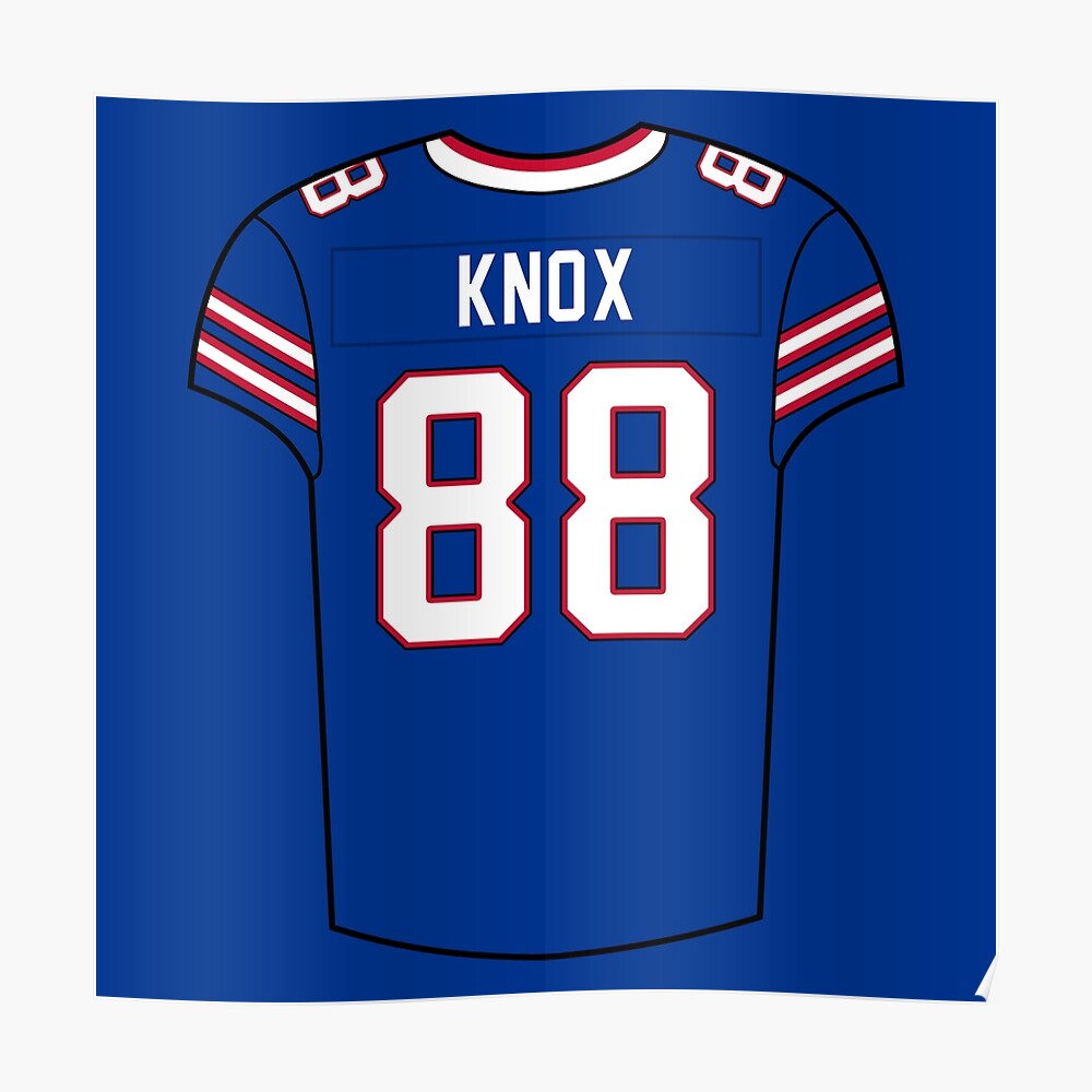 Dawson Knox Home Jersey Sticker for Sale by designsheaven