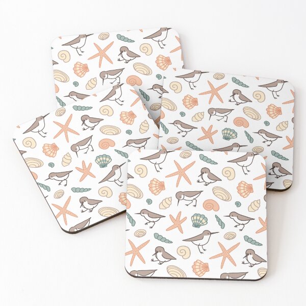 Item preview, Sandpipers & Seashells designed and sold by doodleberryink.