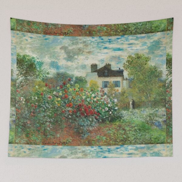 Item preview,  The Artist's Garden in Argenteuil, A Corner of the Garden with Dahlias (1873) regular version by Claude Monet [Digitally enhanced by WatermarkNZ Press] designed and sold by CristalleLisa.