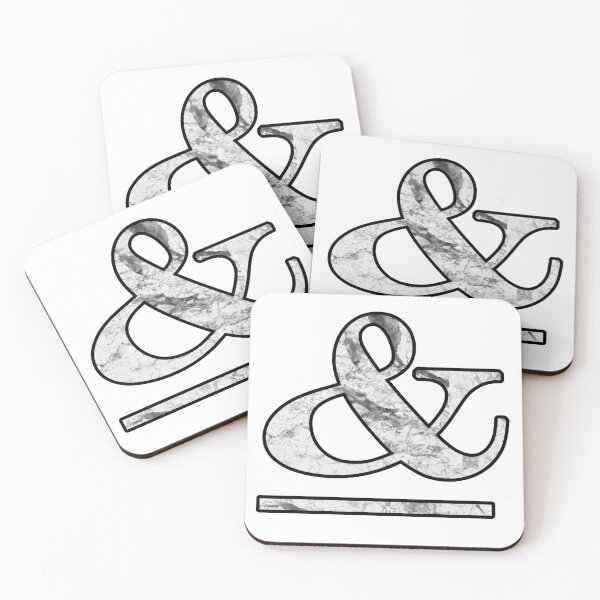 Item preview, Dramatic white marble ampersand designed and sold by marbleco.