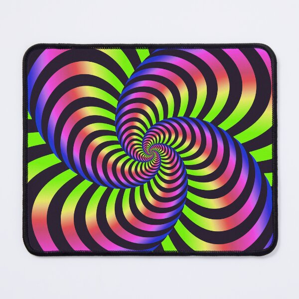 Item preview, OPTICAL ILLUSION - Rainbow Twist Optical Illusion Best Cool Rainbow Art designed and sold by Go Logo Designs.