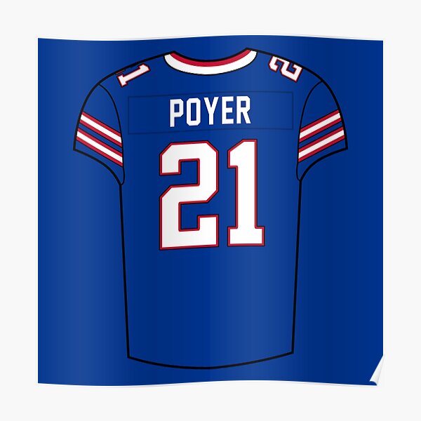 Jordan Poyer Away Jersey Sticker for Sale by designsheaven