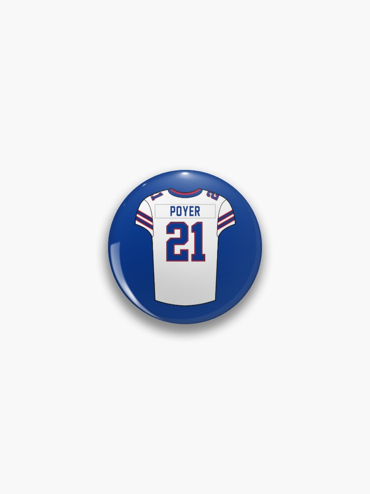 Jordan Poyer Away Jersey Pin for Sale by designsheaven