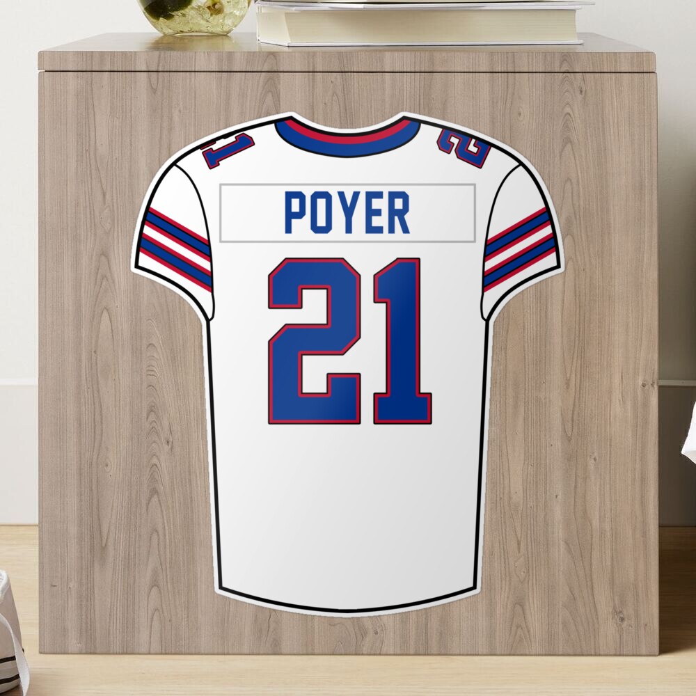 Jordan Poyer Away Jersey Sticker for Sale by designsheaven