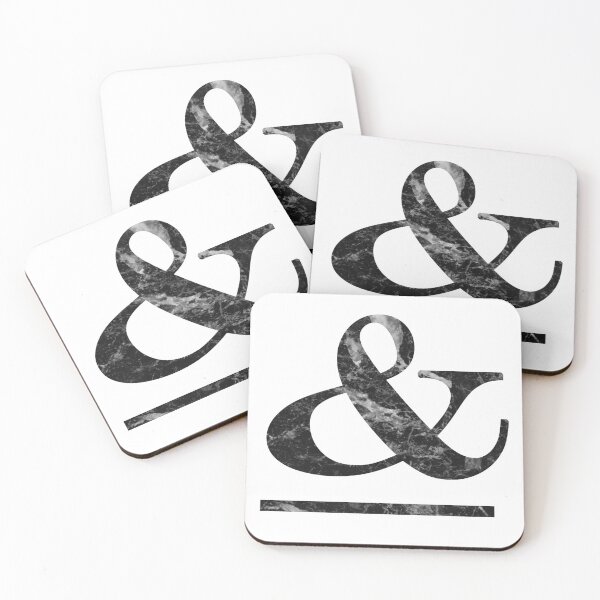 Item preview, Campari black marble ampersand designed and sold by marbleco.